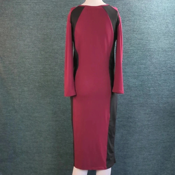 Colorblock Sheath Midi-Dress Perfect For Work! Yelete NWT - Picture 7 of 10